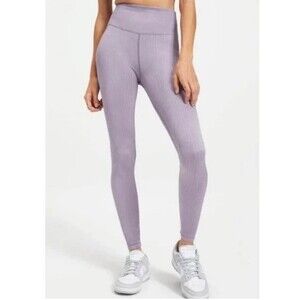 Good American Dusty Violet Wide Ribbed Seamless Leggings Large / XL